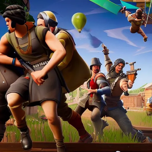 Prompt: a Renaissance painting of a gamer losing at Fortnite