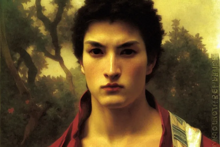 Image similar to portrait of a kamen rider, majestic, solemn, by bouguereau