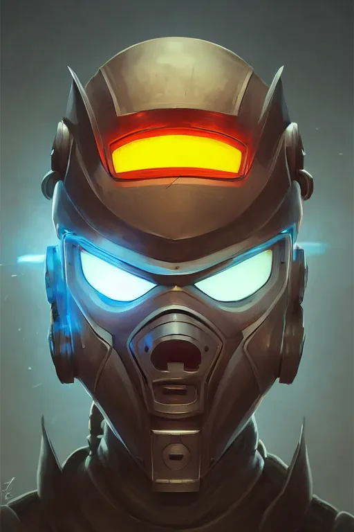 Image similar to epic mask helmet robot ninja portrait stylized as fornite style game design fanart by concept artist gervasio canda, behance hd by jesper ejsing, by rhads, makoto shinkai and lois van baarle, ilya kuvshinov, rossdraws global illumination radiating a glowing aura global illumination ray tracing hdr render in unreal engine 5