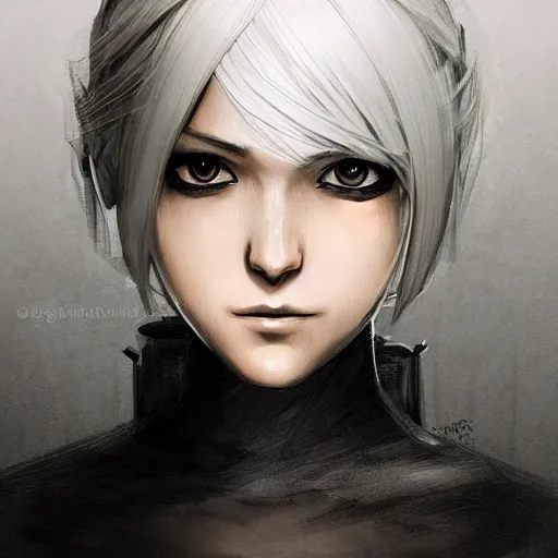 NieR Automata 2B have beautiful eyes 