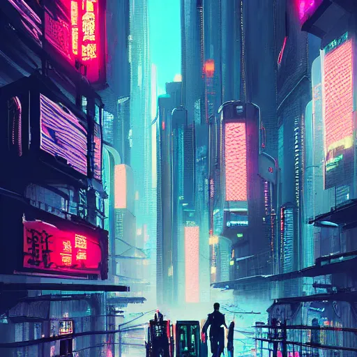 Image similar to A professional digital painting of a far-future cyberpunk city, shanghai, by Alena Aenami and blade runner and akira, trending on Artstation,