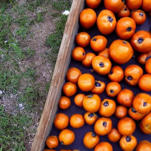 Prompt: that's a lot of persimmons