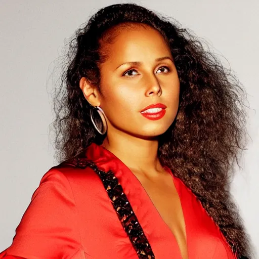 Image similar to Singer babyface meets alicia keys