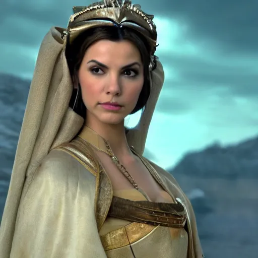 Image similar to victoria justice as princess padme in star wars episode 3, 8 k resolution, cinematic lighting, anatomically correct