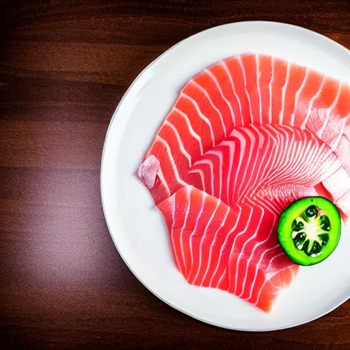 Image similar to gigantic plate of gourmet top quality sashimi photography professional photograph