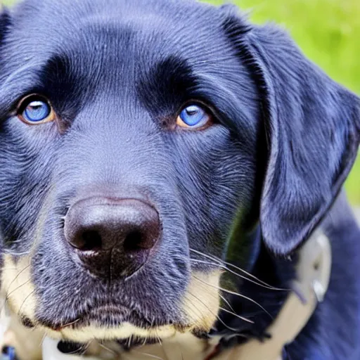 Prompt: photo of a Blue Healer Labrador