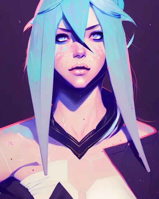 Image similar to a ultradetailed painting of ashe from league of legends by conrad roset, greg rutkowski and makoto shinkai trending on artstation