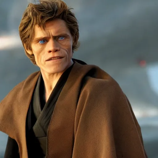 Prompt: Willem Dafoe as Anakin skywalker