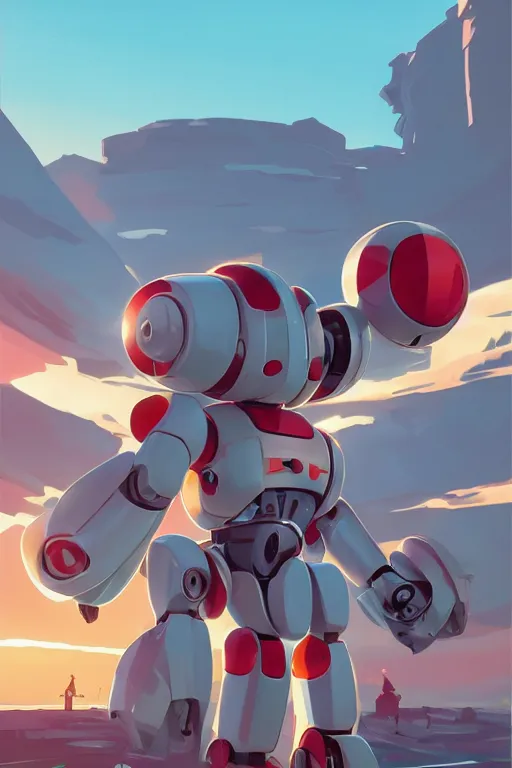 Image similar to metabots medabots medarotto medarot robot minimalist comics, behance hd by jesper ejsing, by rhads, makoto shinkai and lois van baarle, ilya kuvshinov, rossdraws global illumination ray tracing hdr radiating a glowing aura