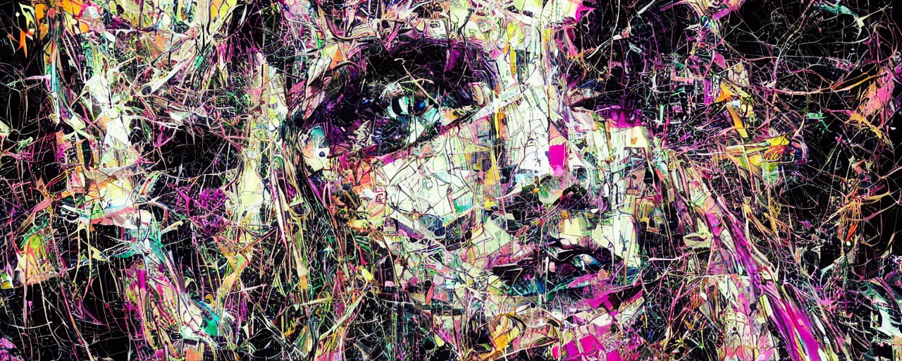 Prompt: latent space. a massive unmanifested void from which infinite creativity emerges, in the style of abstract digital art, derek gores, carne griffiths, ikeda, ryoji