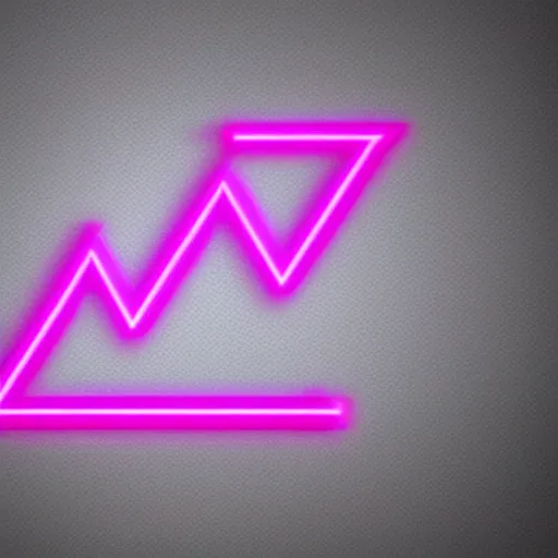 Prompt: monospace letter 'A' retrowave neon style on clean black background