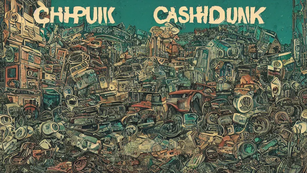 Prompt: cashpunk slow | album artwork, used lp ( 2 0 1 4 )
