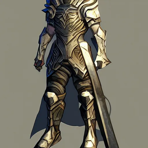 Prompt: infinity blade concept art, armor