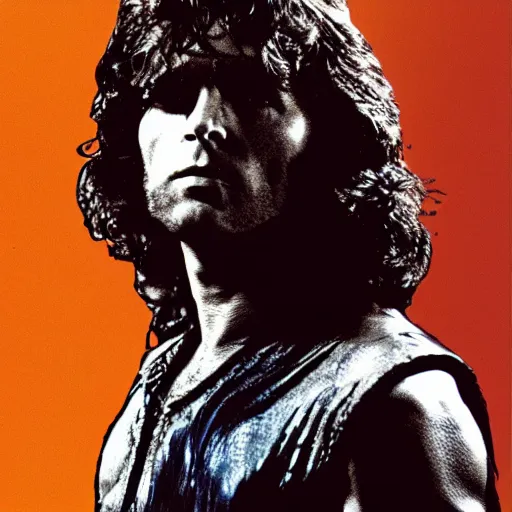 Prompt: jim morrison as snake plisskin