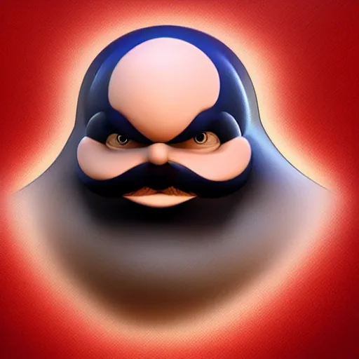 Image similar to Dr. Robotnik as seen in the old sonic cartoon , concept art, trending on artstation 3D.