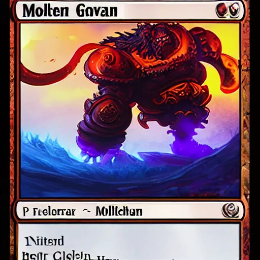 Image similar to molten giant