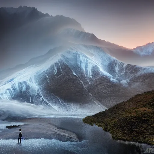 Prompt: marc adamus, the hero of diffusion model photography