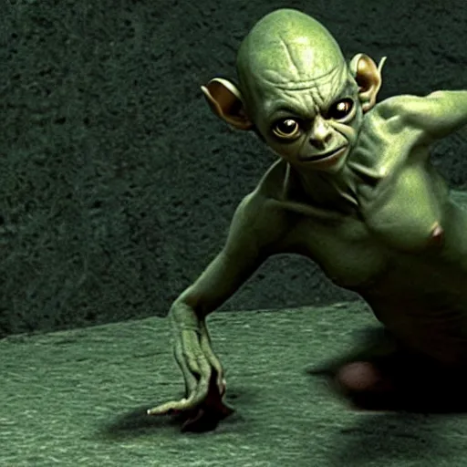 Image similar to gollum in the matrix