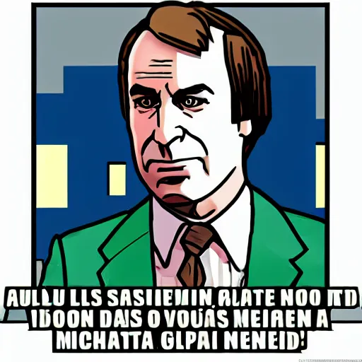 Prompt: saul goodman minecraft