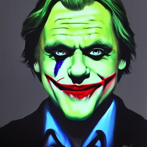 Image similar to mark hamill as the joker! as luke skywalker, oil painting, artgerm, artstation, highly detailed, portrait