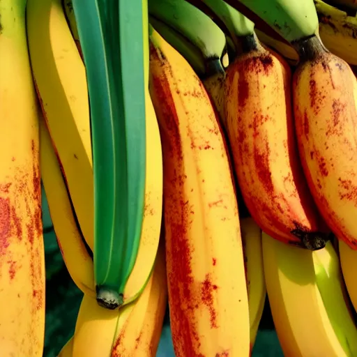 Prompt: [ red ] banana