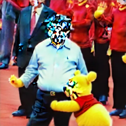 Image similar to Xi Jinping as Winnie the Pooh