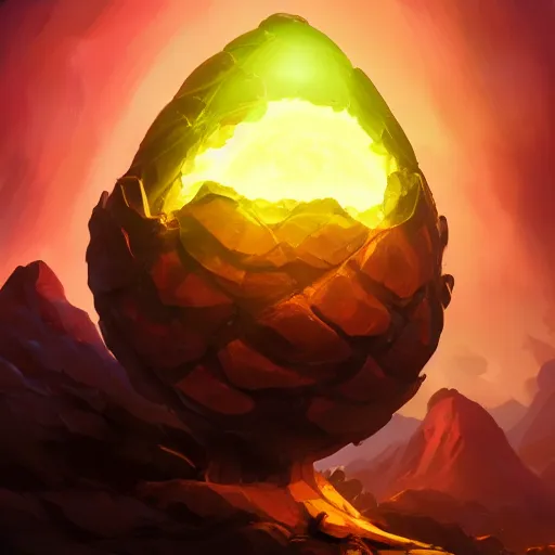 Image similar to epic fantasy dragon egg on a black background, behance hd by jesper ejsing, by rhads, makoto shinkai and lois van baarle, ilya kuvshinov, rossdraws global illumination radiating a glowing aura global illumination ray tracing hdr render in unreal engine 5