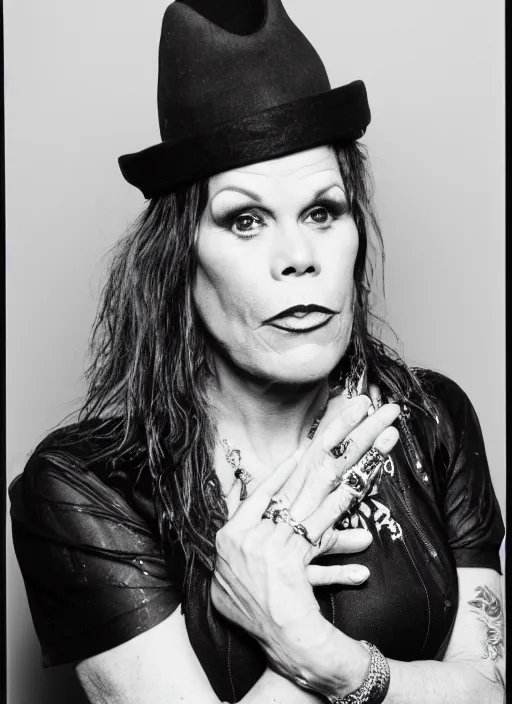 Image similar to photobooth selfie of beth hart, black and white, 8 0 mm kodak, 8 k, in focus