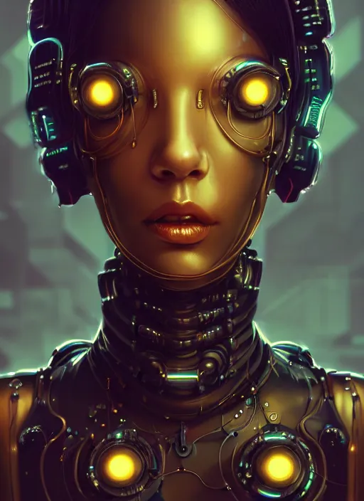 Prompt: soft lustrous full body ebony biotech raver gutter punk cyberpunk robot bioweapon, golden ratio, details, scifi, fantasy, cyberpunk, intricate, decadent, highly detailed, digital painting, octane render, artstation, concept art, smooth, sharp focus, illustration, art by artgerm, loish, wlop