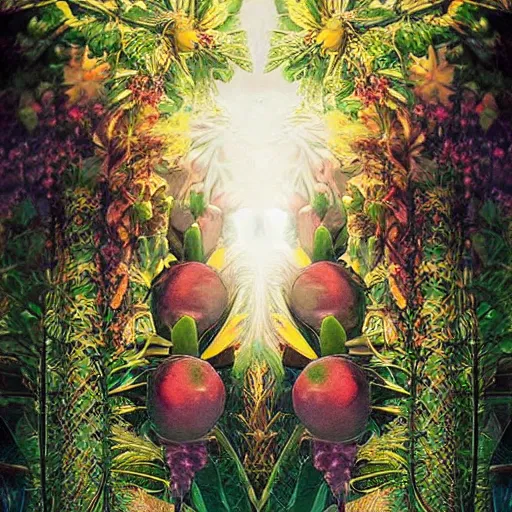 Image similar to A beautiful photograph. It has no visible auditory organs, just eyes, human eyes, hundreds of them, in the ends of stalks that radiate from its body like some exotic fruit. backlit, camera obscura by Patrice Murciano, by Marianne North peaceful