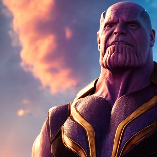 Image similar to ted danson as thanos, hd 4k photo