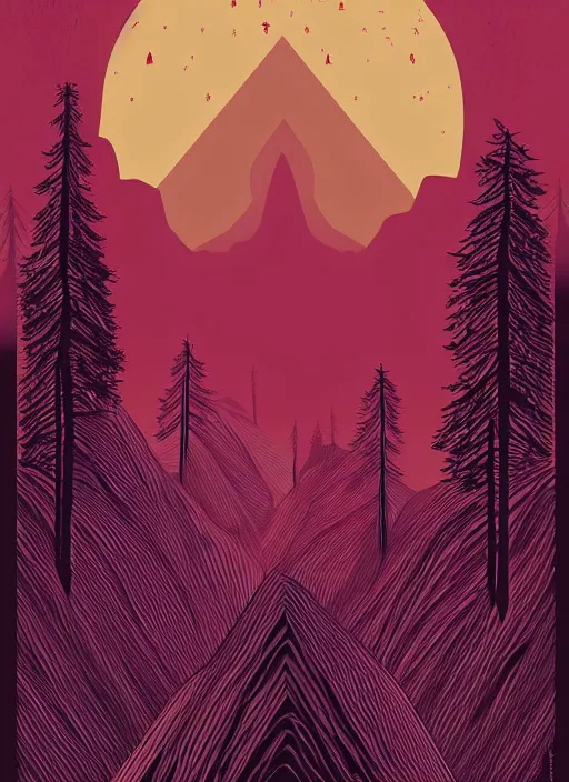 Image similar to twin peaks movie poster art by petros afshar