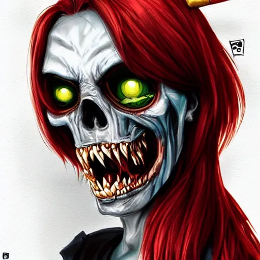 Image similar to zombie pirate by artgerm