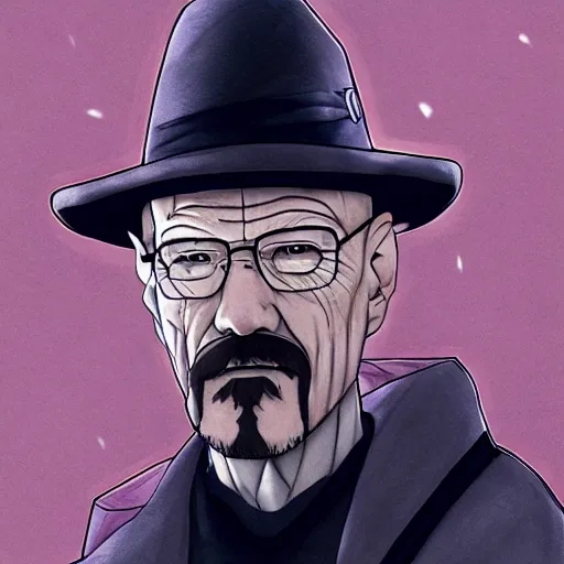 Prompt: portrait of walter white as the master of the ice, anime fantasy illustration by tomoyuki yamasaki, kyoto studio, madhouse, ufotable, trending on artstation