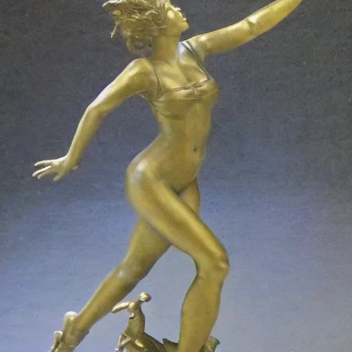 Image similar to statue of dancing girl by carole a. feuerman