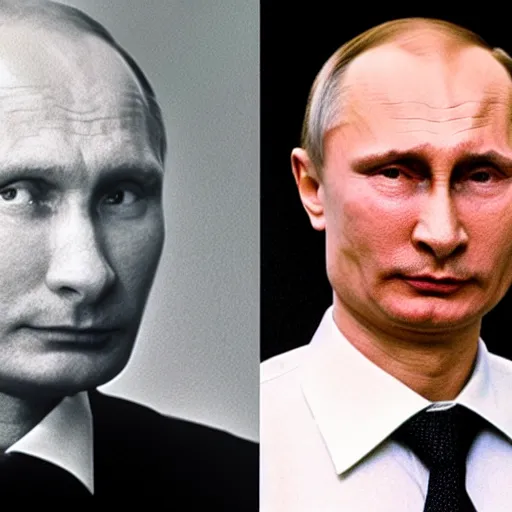 Image similar to Vladimir Putin and Andrei Chikatilo is the same person