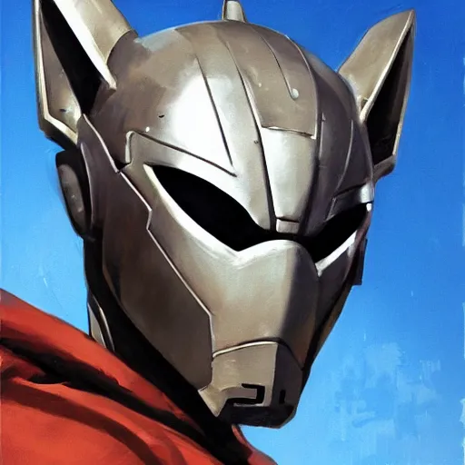 Image similar to greg manchess portrait painting of armored spiderman ultraman grey fox from metal gear cyborg gay japanese - american hybrid as overwatch character, medium shot, asymmetrical, profile picture, organic painting, sunny day, matte painting, bold shapes, hard edges, street art, trending on artstation, by huang guangjian and ail elvgren and sachin teng