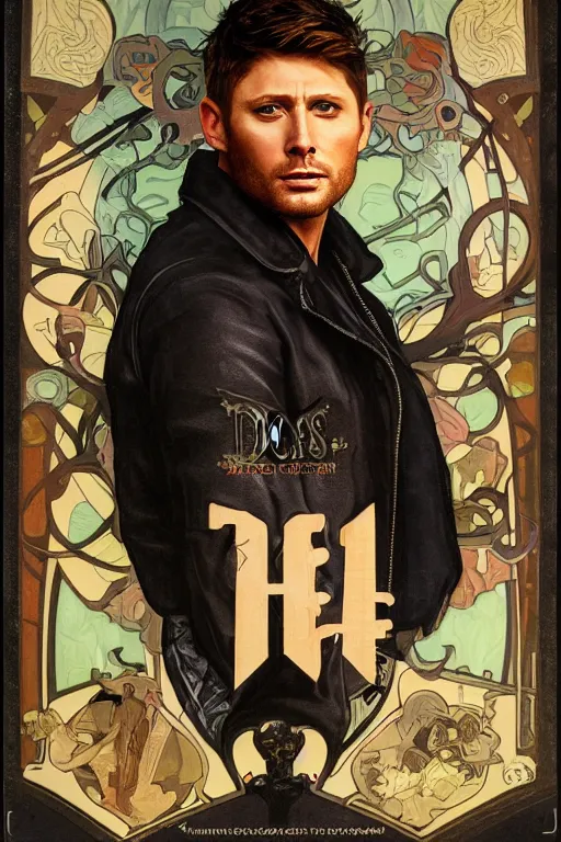 Prompt: a detailed matte portrait of an jensen ackles dressed as dean from the gilmore girls, masterpiece, 8 k, art by alphonse mucha and greg rutkowski