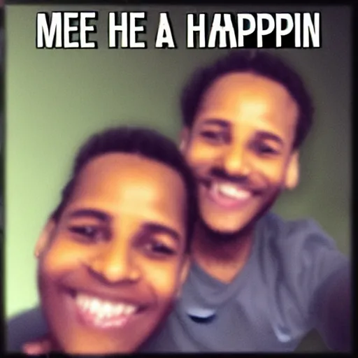 Image similar to me but having a happy life