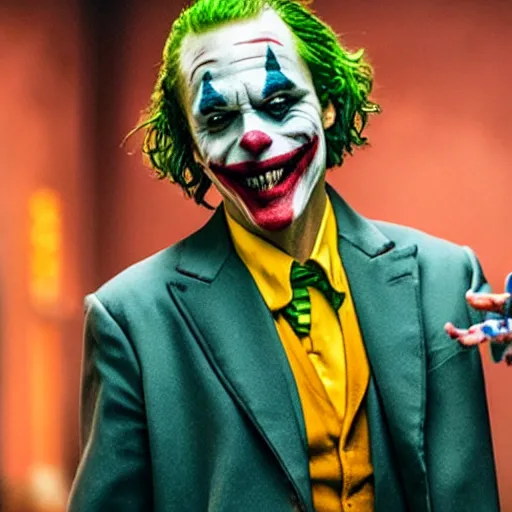 Image similar to film still of David Cross as joker in the new Joker movie