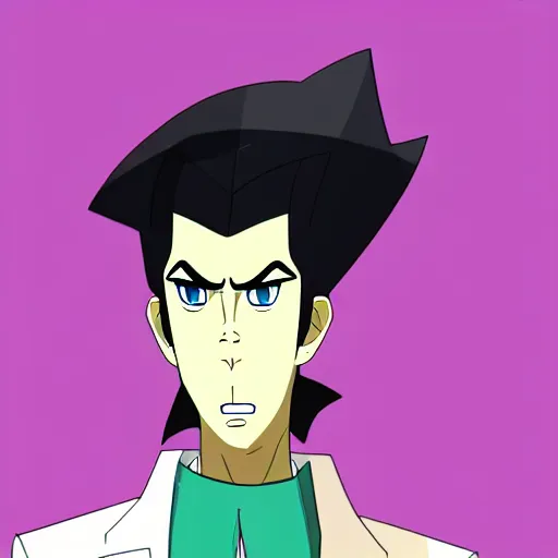Prompt: Dandy from space dandy anime, cell shading, clean linework, smooth, by Aokamei
