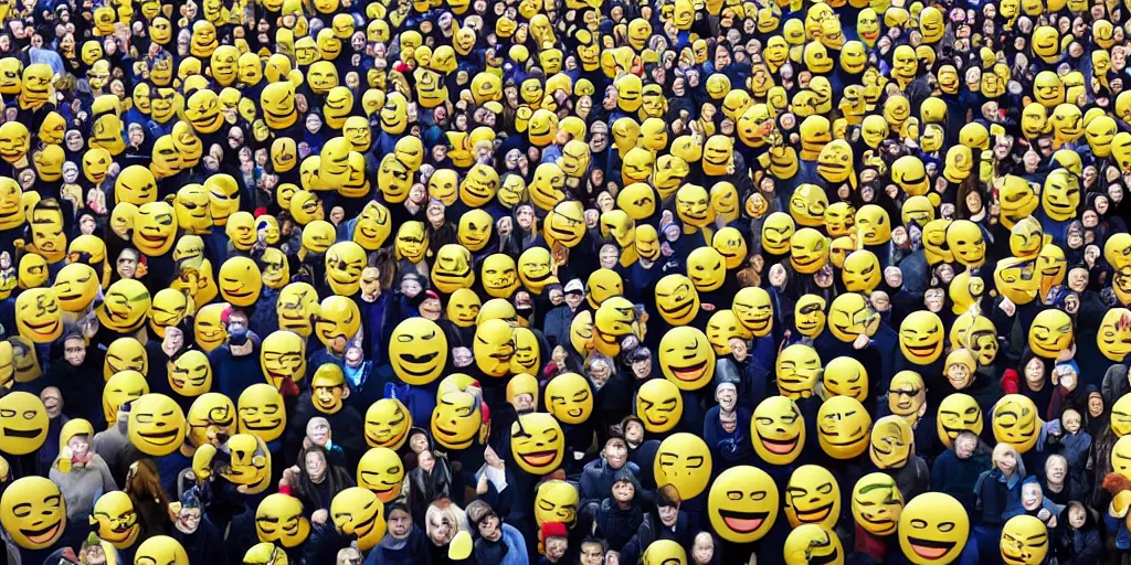 Prompt: Massive 😊 emoji attacks new york (REUTERS)