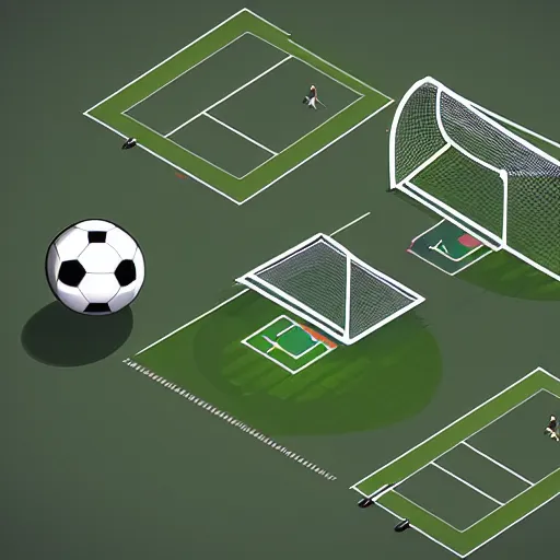 Prompt: isometric soccer lootbox, isometric, 3 d, octane, game, artstation