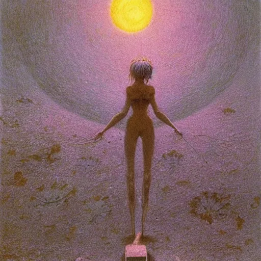 Image similar to Sailor Moon by Beksinski