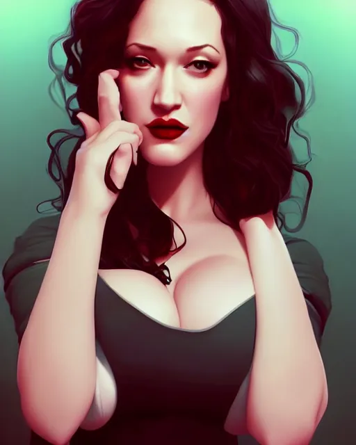 Image similar to kat dennings christina hendricks jennifer tilly, by wlop and ilya kuvshinov and artgerm, gorgeous beautiful, stunning, deviant