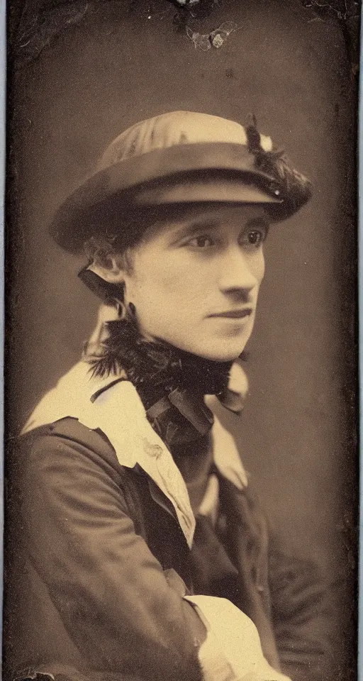 Image similar to daguerreotype portrait of a honey badger as watchmaker in suit and hat, stempunk vintage style, wet collodion, stempunk, sepia, monochrome black and white, artistic photo from late xix century, high resolution, dark atmosphere