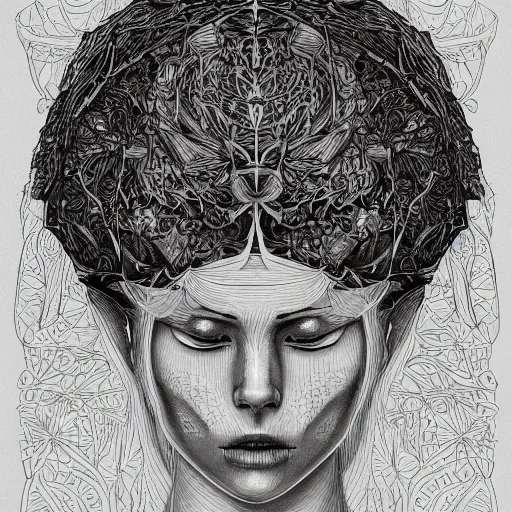 Image similar to the anatomy of a head of lettuce that looks like a pretty woman, an ultrafine detailed painting by james jean, intricate linework, full color, studio ghibli, behance contest winner, vanitas, angular, altermodern, unreal engine