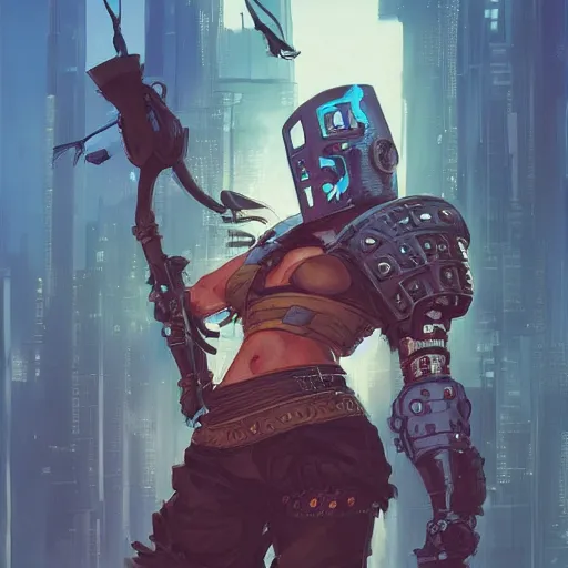 Image similar to cyberpunk viking helmet mask warrior goddess robot ninja fantasy, art gta 5 cover, official fanart behance hd artstation by jesper ejsing, by rhads, makoto shinkai and lois van baarle, ilya kuvshinov, ossdraws