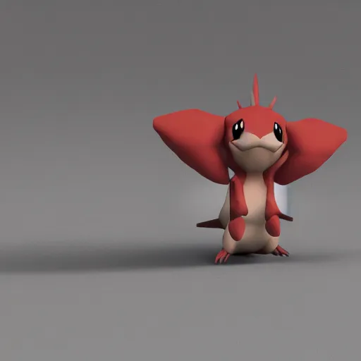 Image similar to pokemon that doesn't exist, 3 d rendered