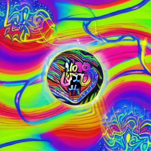 Prompt: Yo-Yo art in the style of Lisa Frank